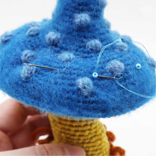 Blue Cap | crochet Mushroom