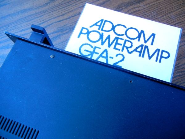 Adcom GFA-2 power amplifier