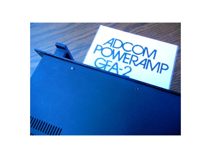 Adcom GFA-2 power amplifier