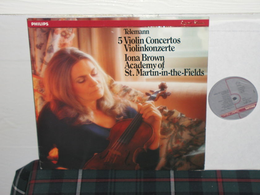 Aostmitf/Iona Brown - Telemann 5 Violin Ct Philips Import pressing 411