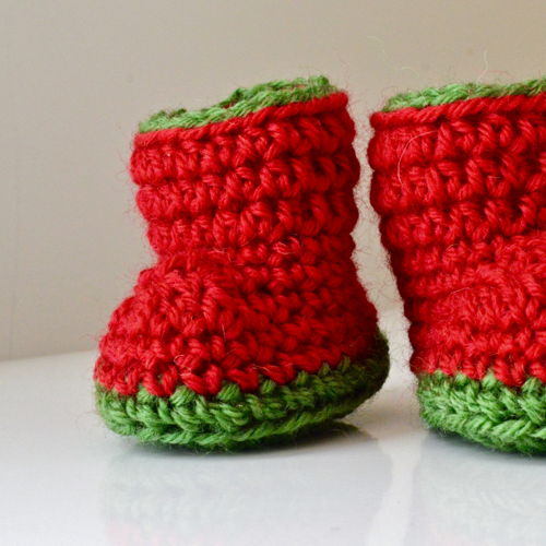 Bessie Geen Naai Baby Booties