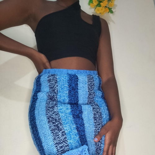 Blue Lagoon Crochet Skirt