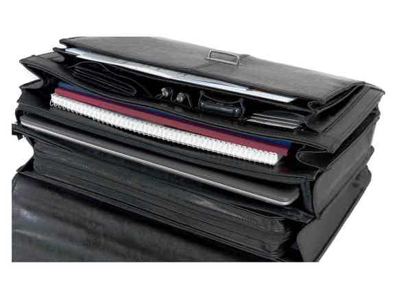 Laptoptasche-Leder Aktentasche mit Laptopfach-15 6 Zoll - VIGGIANO