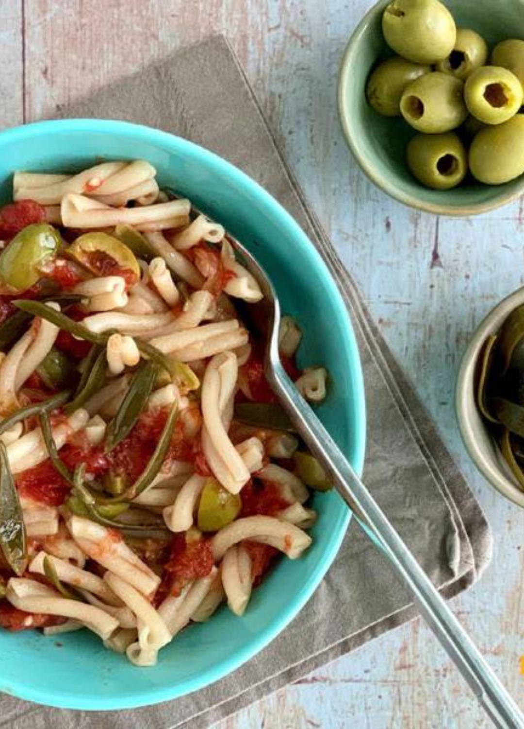 Greek pasta Mix with ingredients from Zelos
