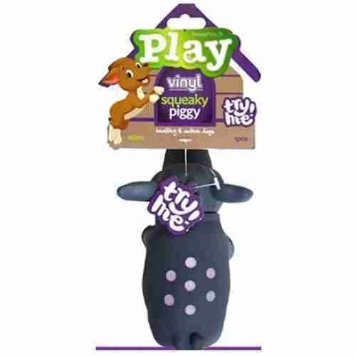 I Oink Vinyl Pig - Yellow, Dark Grey, Pink