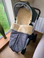 grey fellhof out and about premium sheepskin footmuff in joolz day pram