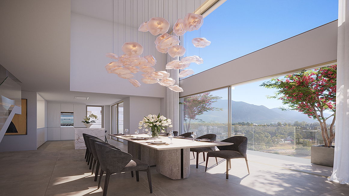  Marbella
- Lovely penthouse dinning room in the exclusive Benalús community