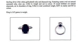 Natural Ruby & Diamond Ring (3.40ct)
