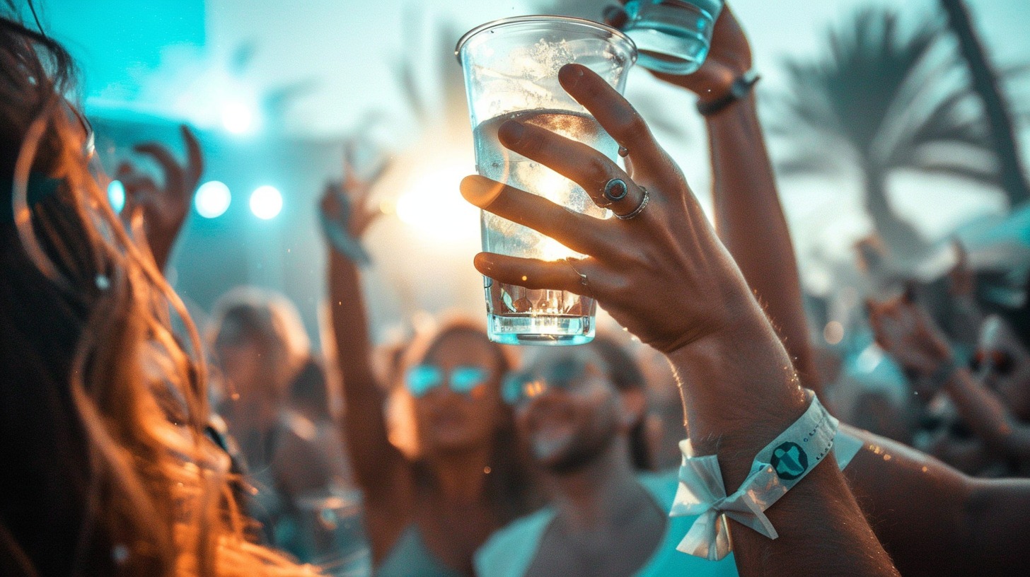 Drinks at Ushuaïa Ibiza