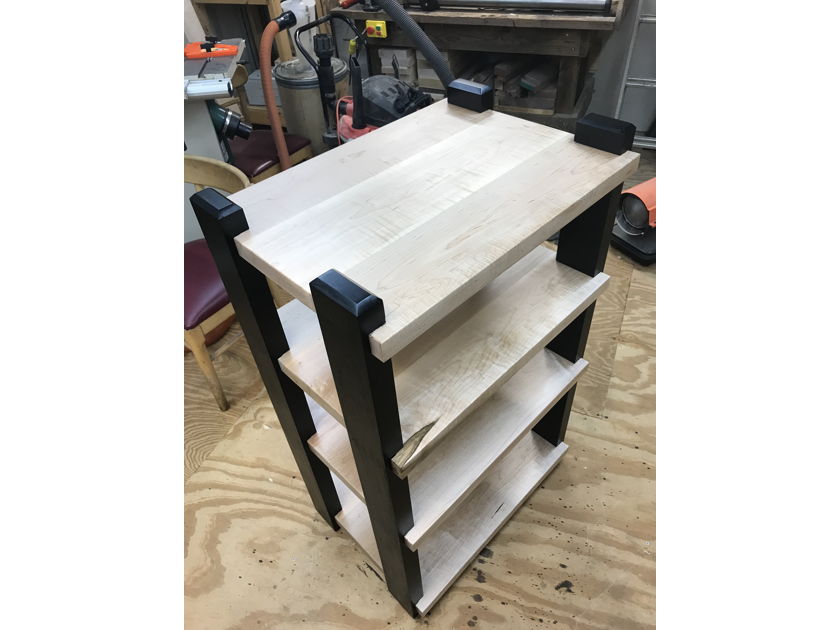 Custom Maple rack/stand Vertical 4 shelf rack