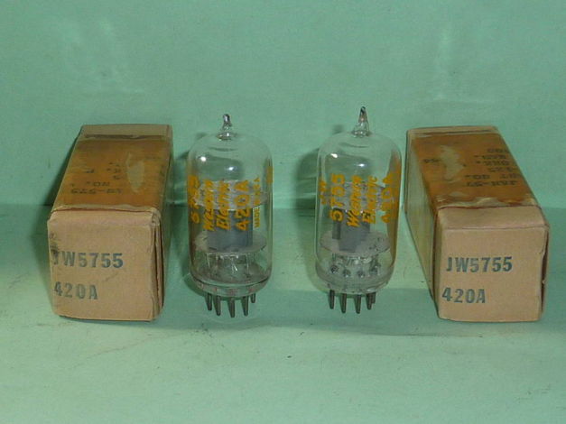 1950's Western Electric 5755 420A Clear Top Tubes