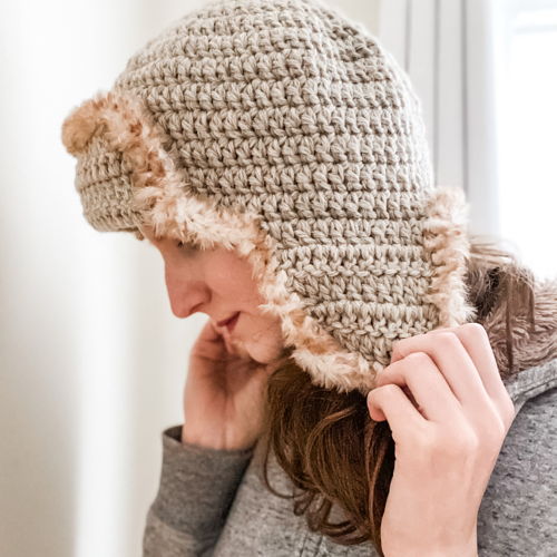 Eileen Aviator Hat Crochet Pattern