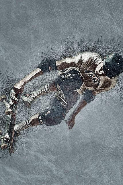 Hand Draw # 2 - экшен для Фотошоп - фото с помощью рисунка