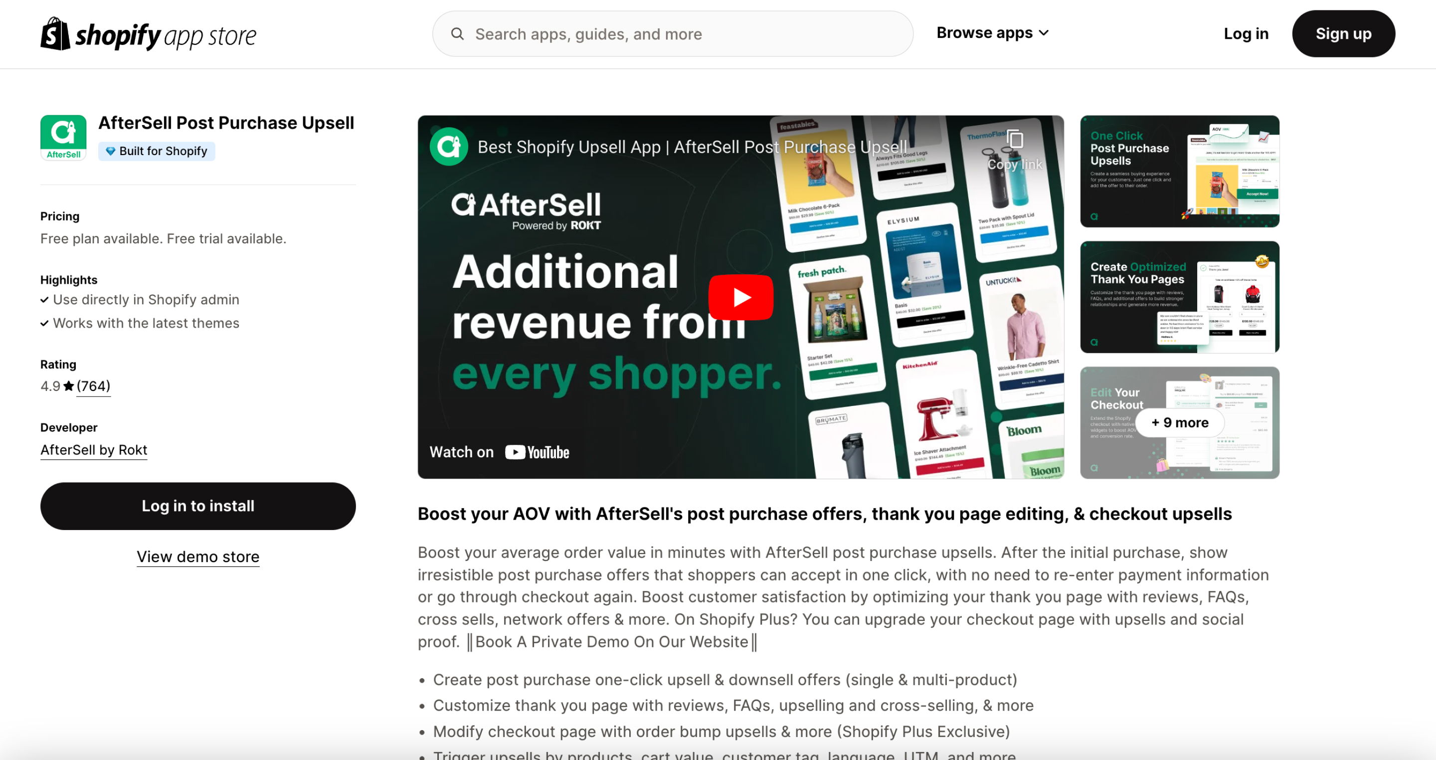 Shopify cart upsell app