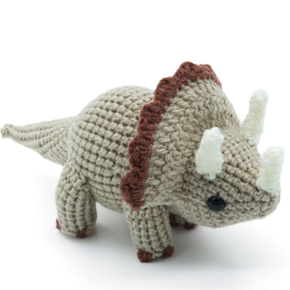 Amigurumi Triceratops Dinosaur