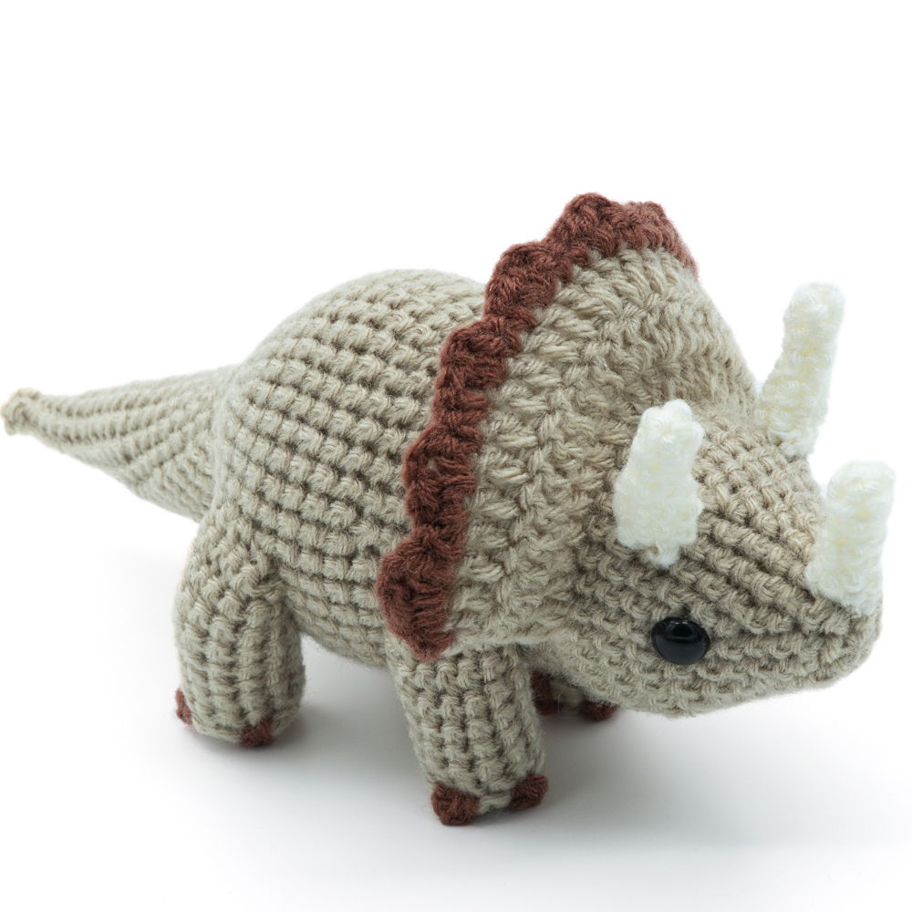 Amigurumi Triceratops Dinosaur