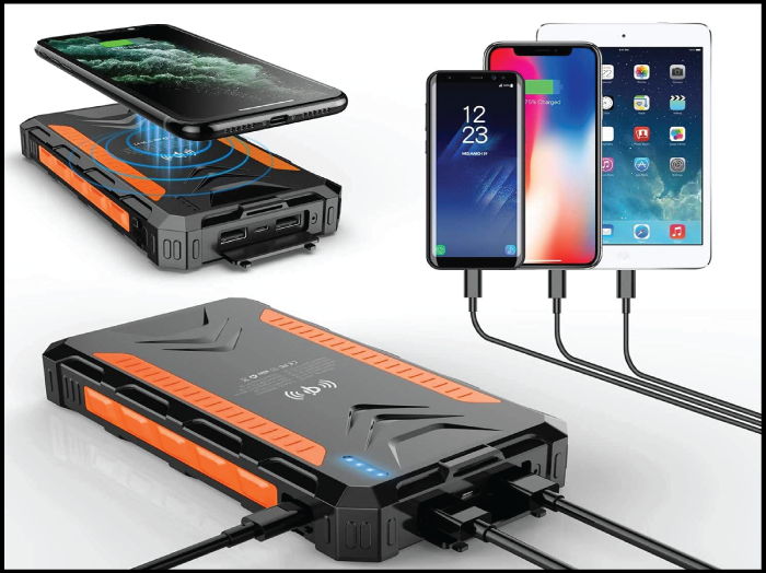 solar charger and power bank