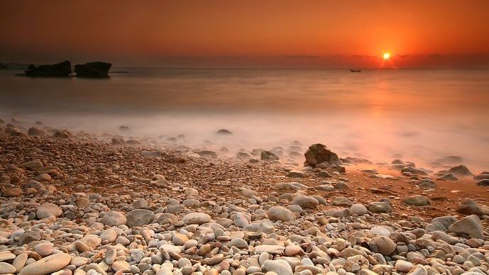 Sunset Seascape Lebanon Beaches