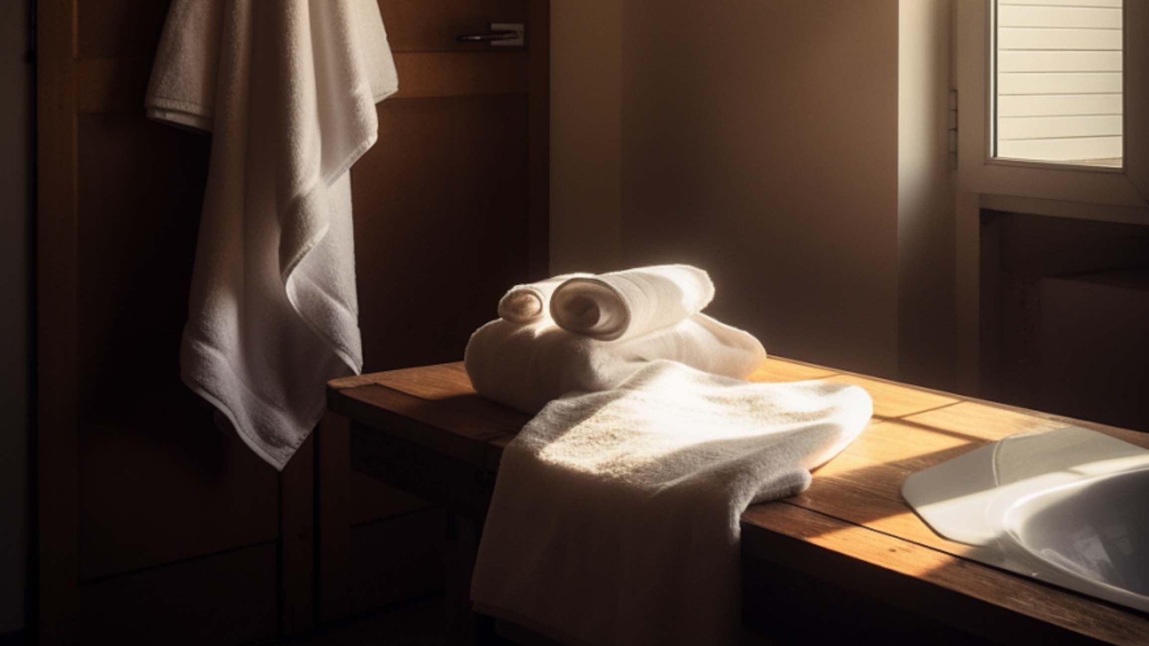 serviette de bain pour table de massage