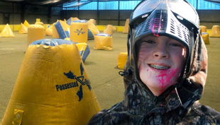 paintball spieler kind
