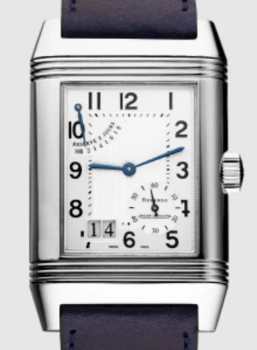 Jaeger-LeCoultre Reverso Grande Date Steel Case White Dial