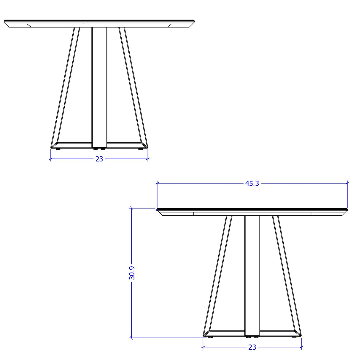 Weight and Dimension (Length, Depth, Width, Height) of Mondella Lagiva Round Dining Table from Dining Table Mart (MON023102)