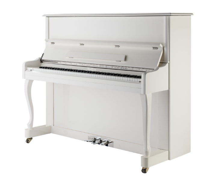 Wertheim Upright Piano Gold Series W121 White Polish or Walnut Polish