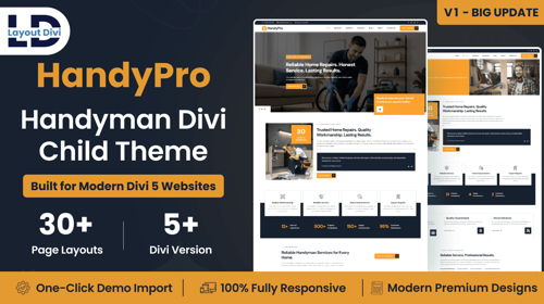 HandyPro ? Handyman & Home Repair Divi Child Theme