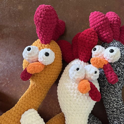 Giant Bird Buddy Chicken Crochet Pattern