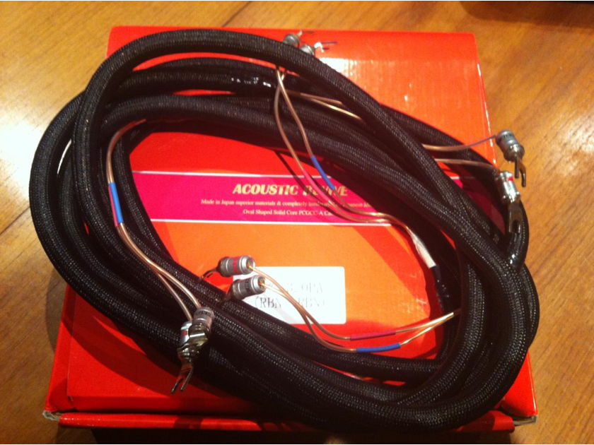 Acoustic Revive SPC-PA 3.0 3m Single Core Speaker Cable 3 meters with RYG-1 Spade Connectors