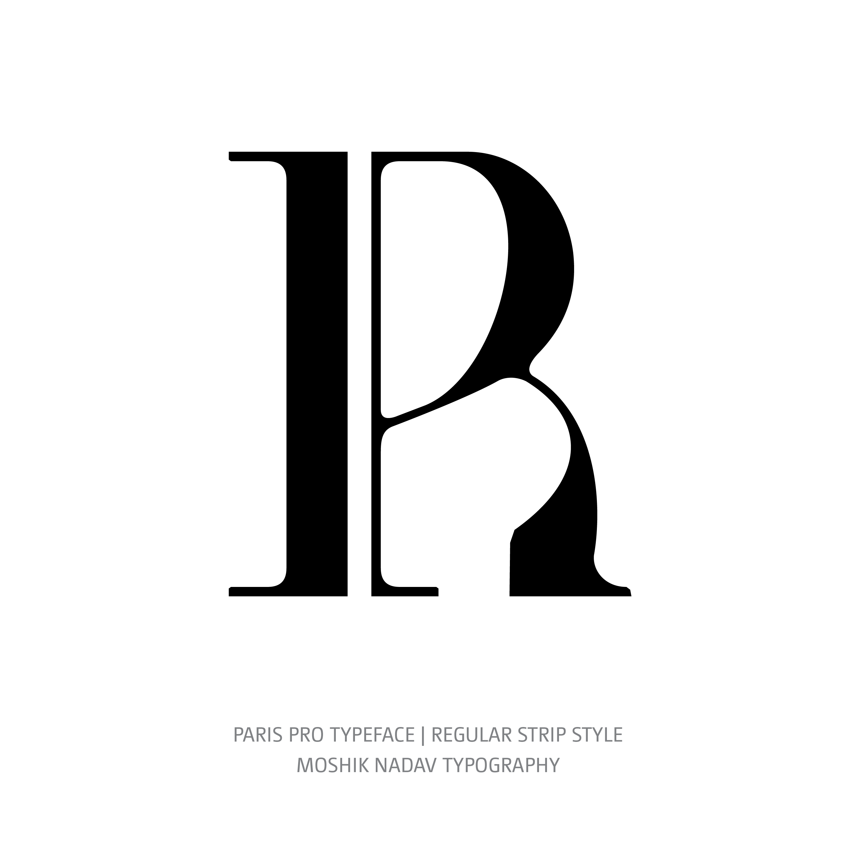Paris Pro Typeface Regular Strip R