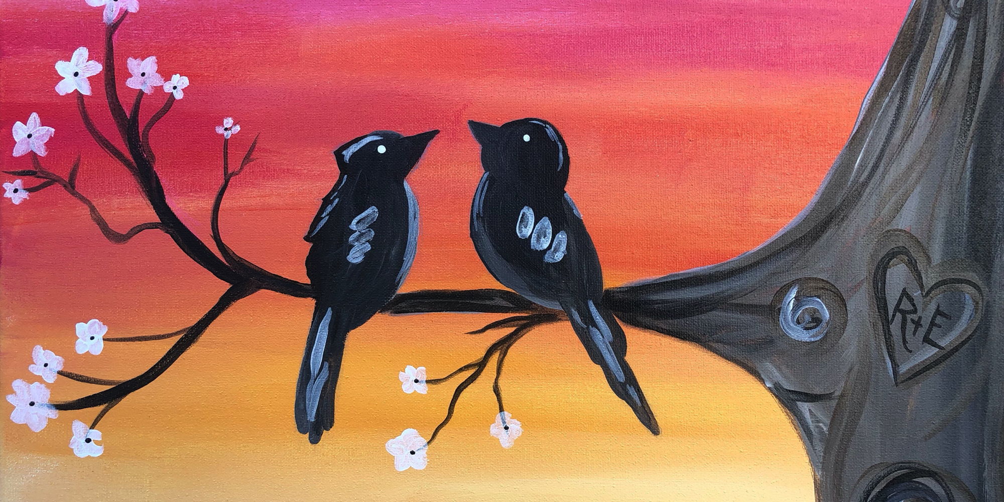 Paint & Sip @ Dashi Restaurant.: Love Birds ($35pp) promotional image