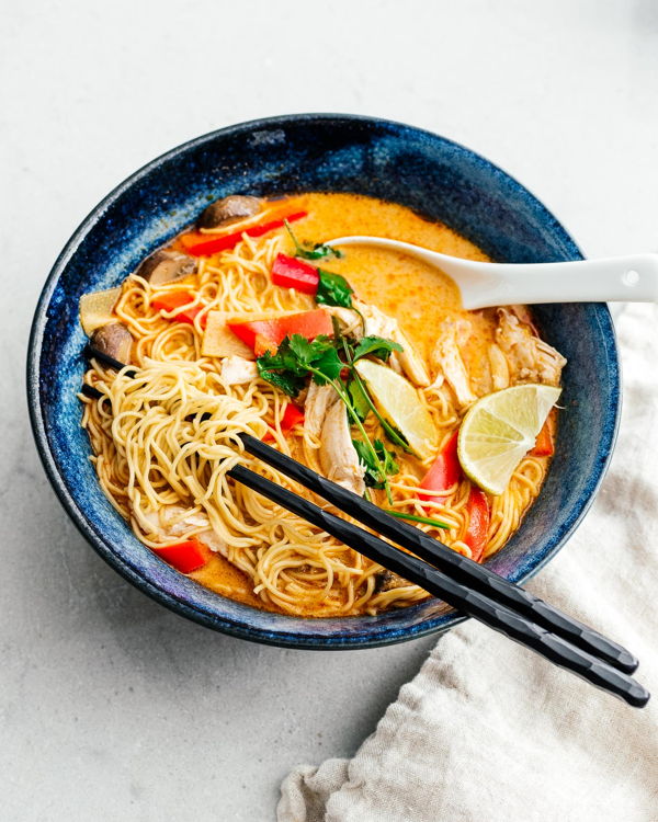 Photo of *NEW* Thai Red Curry Chicken Noodles