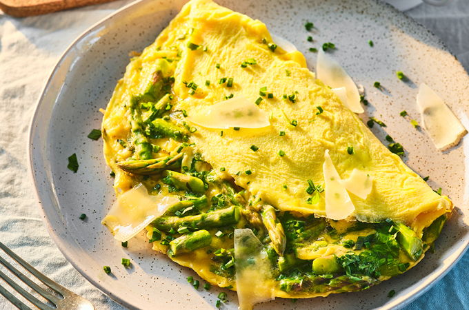 Herb and Asparagus Omelette