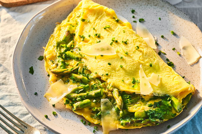 Herb and Asparagus Omelette