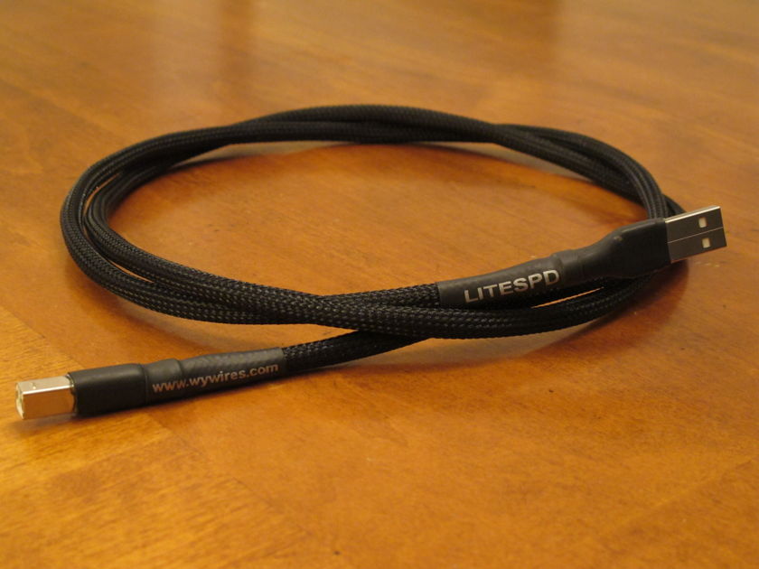 WyWires LITESPD Silver USB Digital Interface Cable - 4' 6" Length