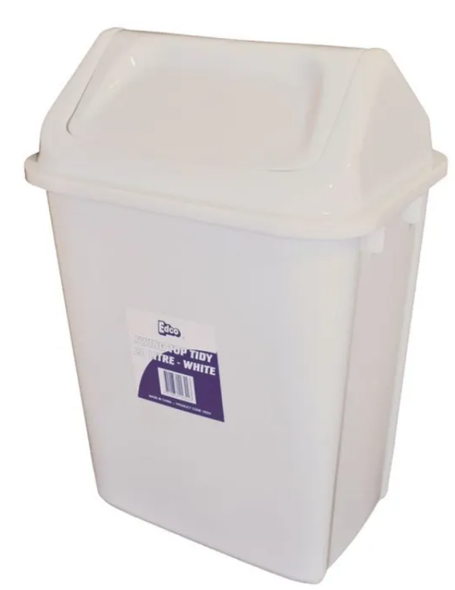 White Bin Swing Top