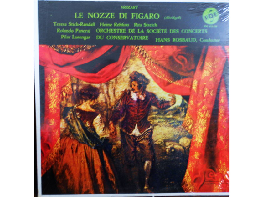 FACTORY SEALED ~ HANS ROSBAUD ~  - MOZART~LE NOZZE DI FIGARO (ABRIDGGED) ~  VOX STPL 515.120 STEREO (1960)