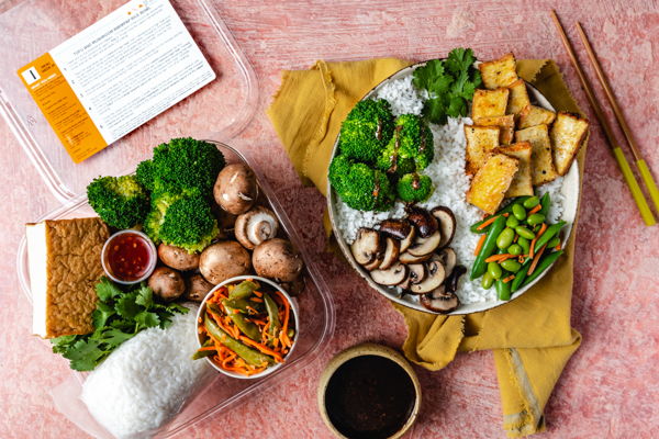 Photo of Crispy Tofu and Veggie Bibimbap 