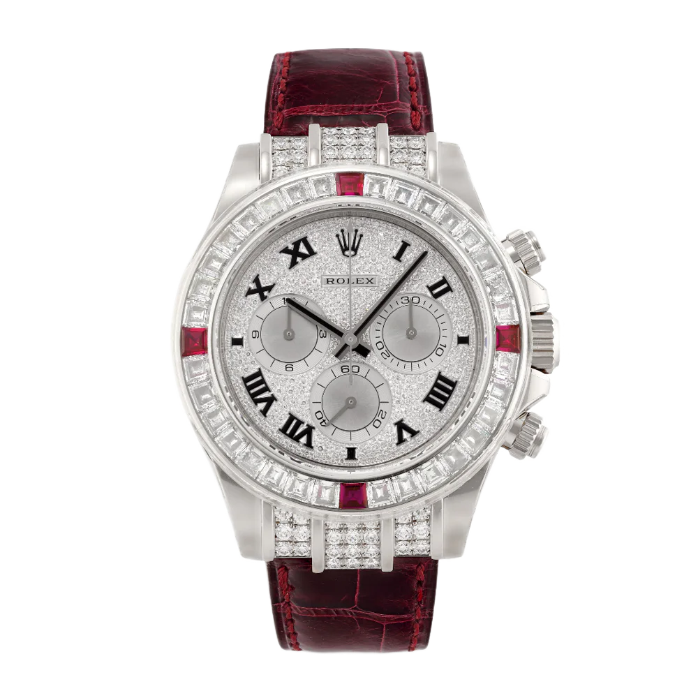Rolex Daytona 1165994RU Pavé Dial and Ruby / Diamond Bezel, image 1
