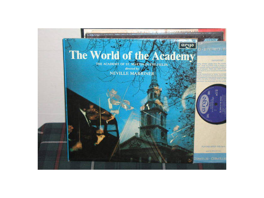 Marriner/Aostmitf - Handel/Telemann UK Argo/Decca spa-101