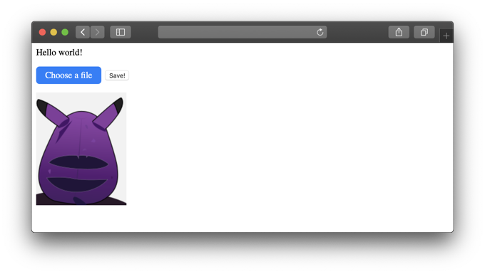 App With File Uploader Demonstration