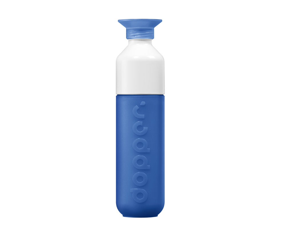 Plastic free alternative reusable water bottle from sustainable brand Dopper