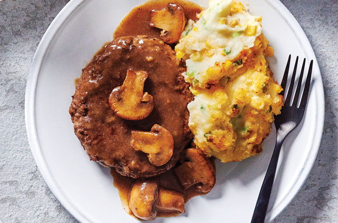 Hamburger Steak with Mushrooms