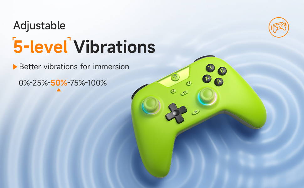 EasySMX X05 Pro Wireless PC Controller, Upgraded Dual-Stage Triggers, Hall Joysticks, 1000Hz Polling, 2 Programmable Buttons, 1000mAh, Multi-Platform Controller For PC/Switch/Android/iOS, Purple