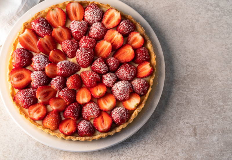 イチゴ タルト 盛り付け