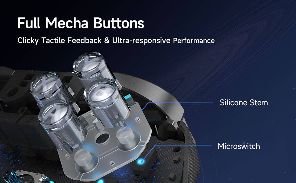 EasySMX D10 Controller Mechanical Buttons