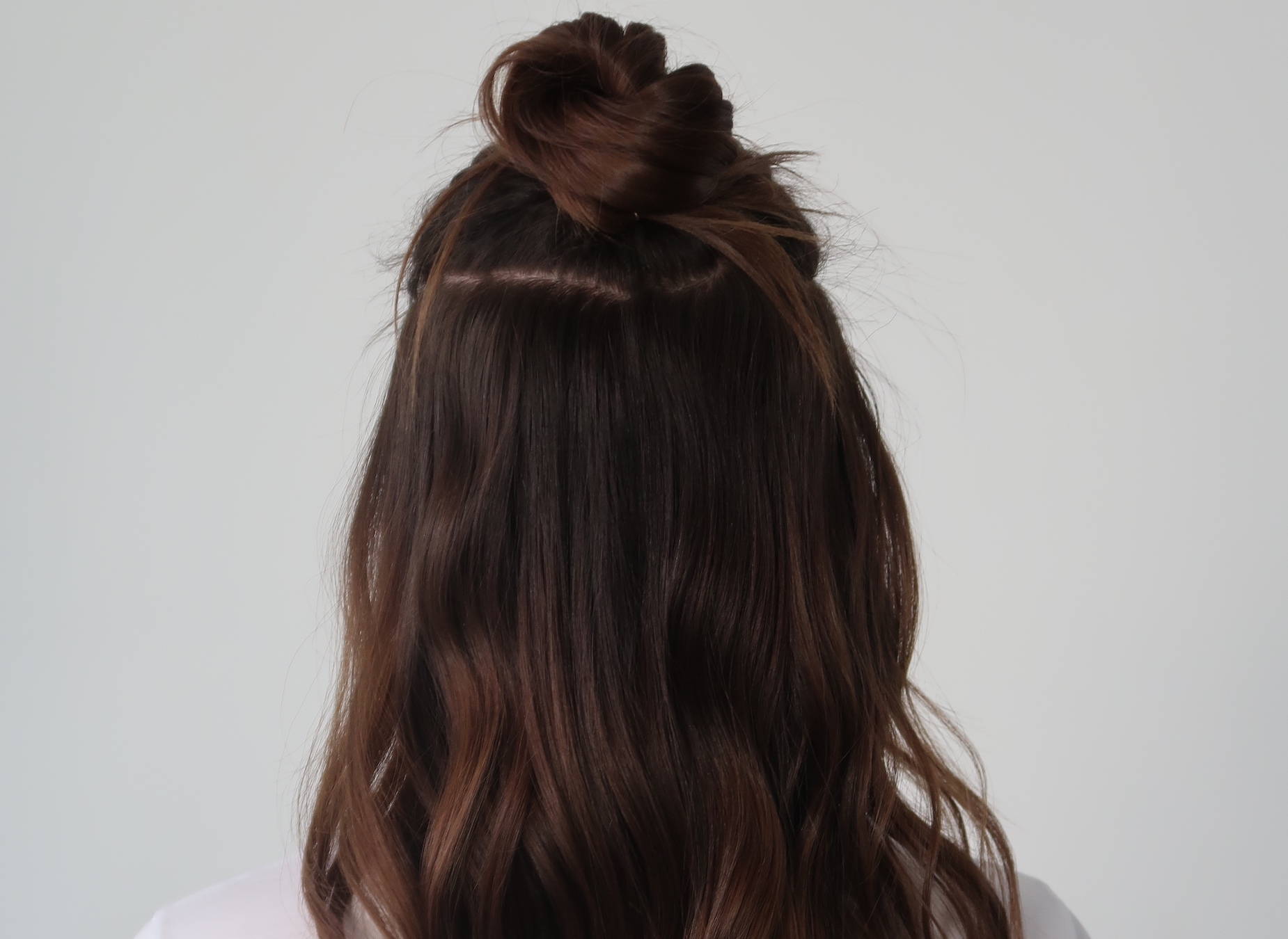 Half up half down hair Davines