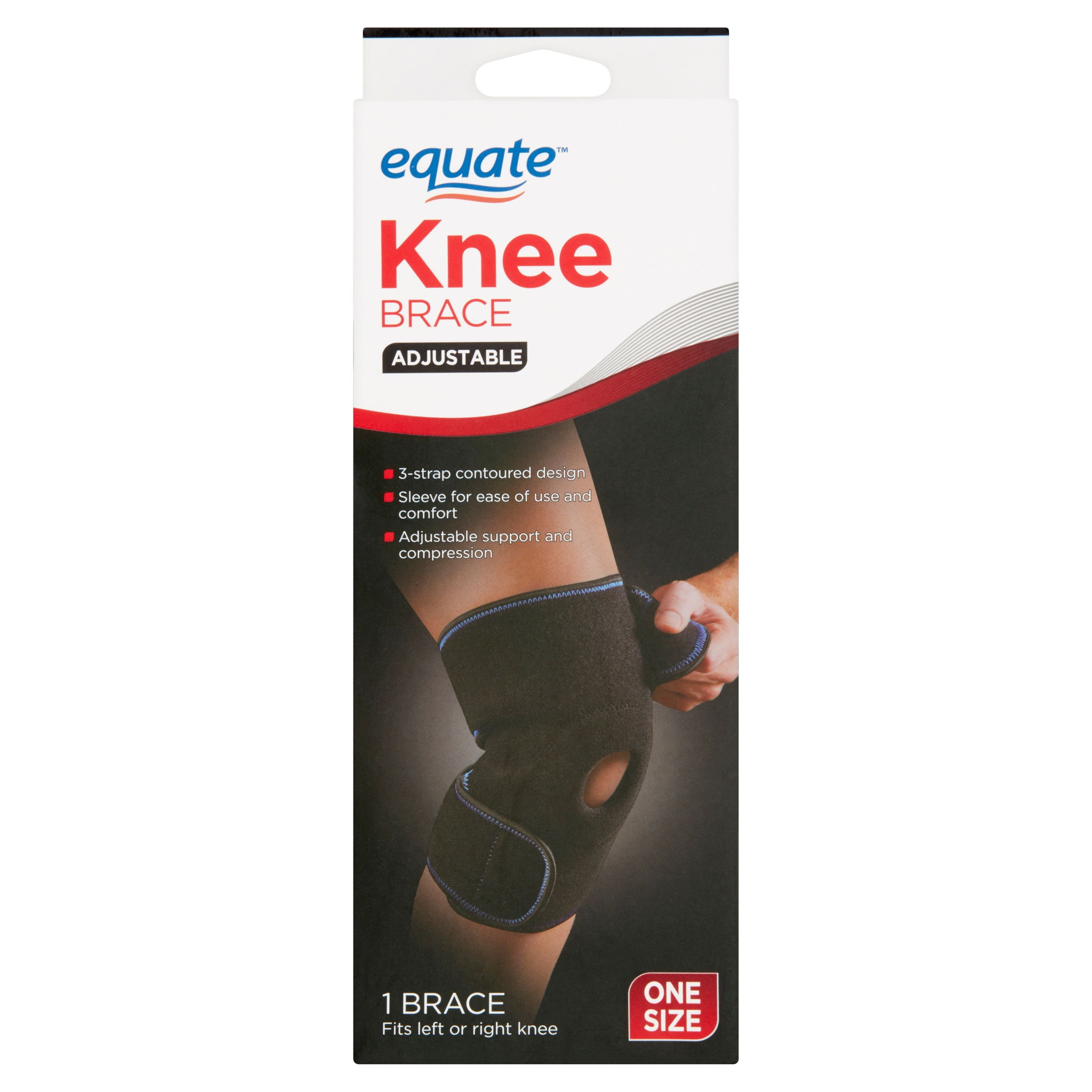 Equate Adjustable Knee Brace vs Bracoo Knee Support Slant