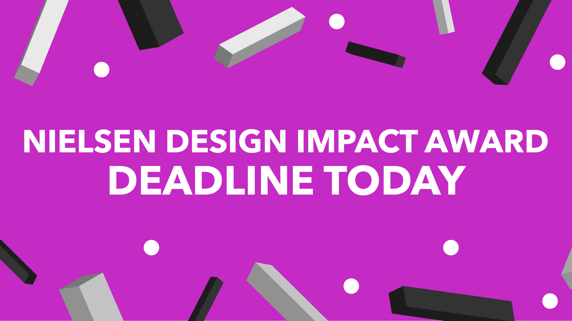 Featured image for Have an Impactful Design? The Nielsen Design Impact Award Deadline is TODAY